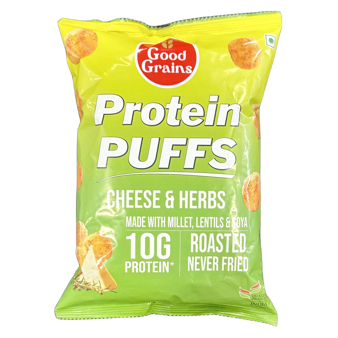 Gokul Superstore - Protein puffs - Cheese & Hurbs 60g