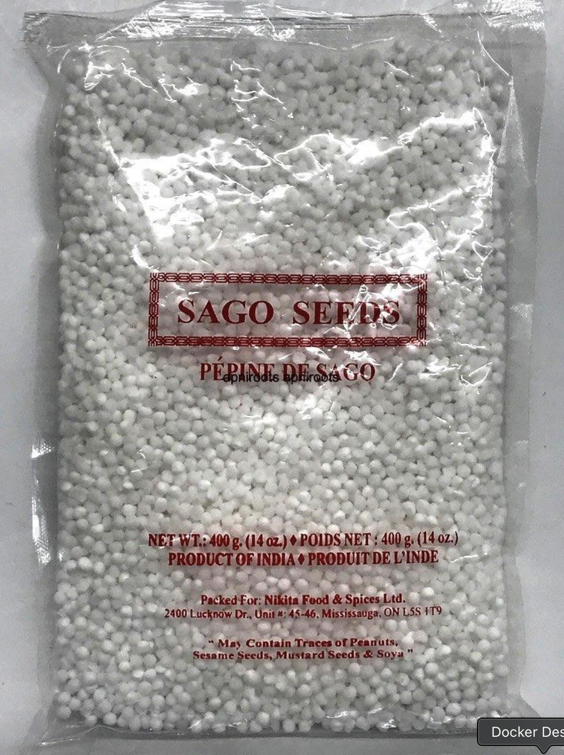 Gokul Superstore - Sabudana (Sago seeds) 400g