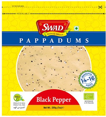 Gokul Superstore - Swad Black Pepper Papad 200g