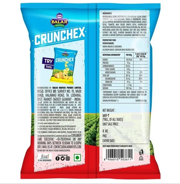Gokul Superstore - Balaji Crunchex Chilli Tadka