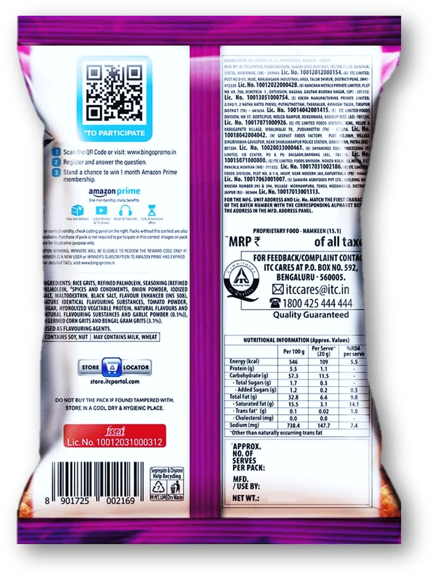 Gokul Superstore - Bingo Tedhe Medhe Masala Tadka