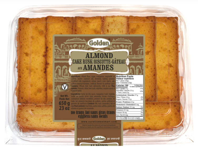 Gokul Superstore - Almond Cake Rusk 650g