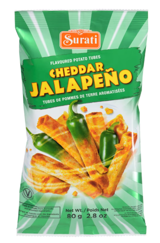 Gokul Superstore - Cheddar Jalapeno Tubes 80g